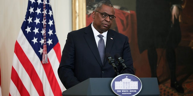 FILE: Defense Secretary Lloyd Austin is set to attend a meeting about hypersonic technology next week that is considered a top priority for the Pentagon. (Photo by Anna Moneymaker/Getty Images)
