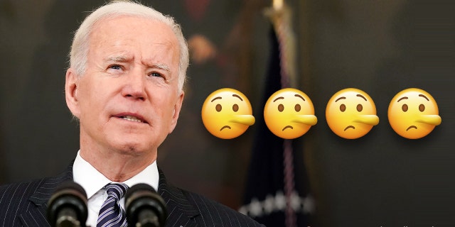 The Washington Post awarded President Biden its harshest fact-check rating of "Four Pinocchios" over his false claim this week that he was "arrested" for the first time as a teenager while attending a civil rights protest in Delaware. (Reuters)