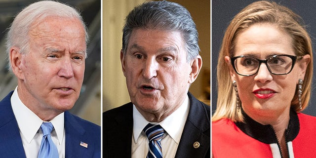 President Biden had tried for months to convince Sens. Joe Manchin and Kyrsten Sinema to sign onto his Build Back Better legislation.