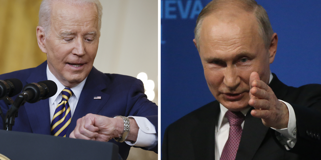 Presidents Biden and Putin