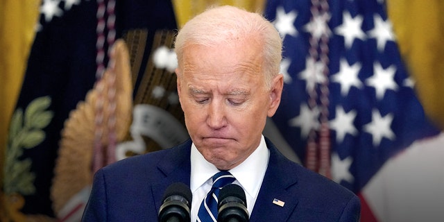 President Joe Biden took heat from ta New York Times column Tuesday, urging him to not pursue re-election. (AP)