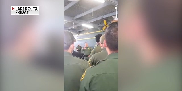 Video from a Border Patrol source shows agents getting into a heated back and forth with USBP Chief Raul Ortiz right in front of Homeland Secretary Alejandro Mayorkas during his visit in Laredo, Texas, Friday, Jan. 28, 2022. 