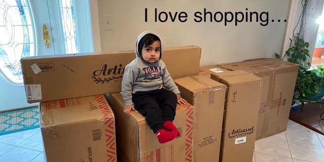 This little N.J. toddler ordered more than $1,700 worth of goods on his mom's cellphone. The family has decided to keep some of the items to remember this escapade — and will try to return the rest. Dad Pramod Kumar couldn't resist adding the words ‘I love shopping’ to this family photo.