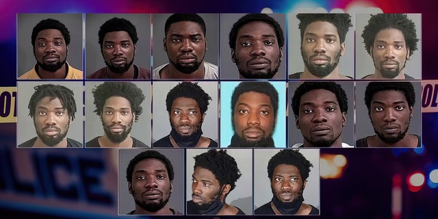 Composite of Shawn Smith's mugshots.