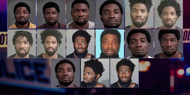 Composite of Shawn Smith's mugshots.