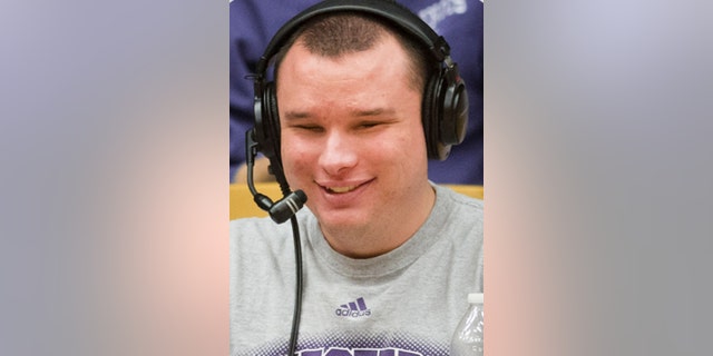 Bryce Weiler during a commentating gig. He co-founded Beautiful Lives Project, a nonprofit that provides opportunities for those who are disabled to succeed in their fields of interest.