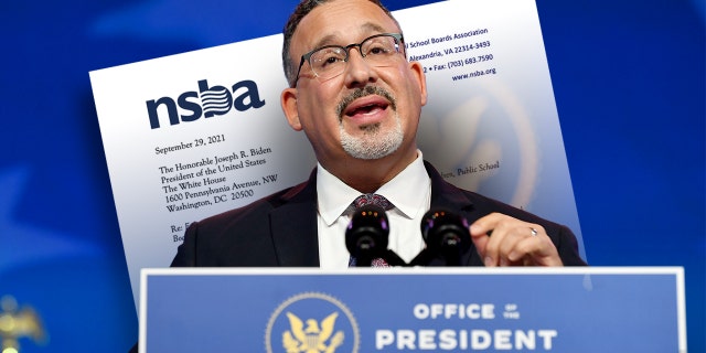 Dr. Miguel Cardona, US President-Elect Joe Biden's nominee for Education Secretary, speaks during an event announcing his nomination at The Queen in Wilmington, Delaware, on December 23, 2020.