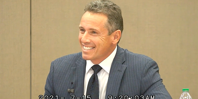 Chris Cuomo wasn't always smiling as he explained his role in ousted Democratic Gov. Andrew Cuomo’s scandal.