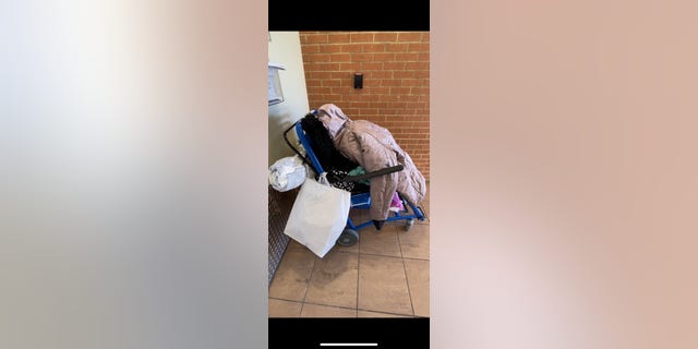 The Norfolk homeless woman's clothing.