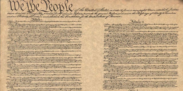 Facsimile of the Constitution of the United States of America dated September 17, 1787. (Photo by Fotosearch/Getty Images). 