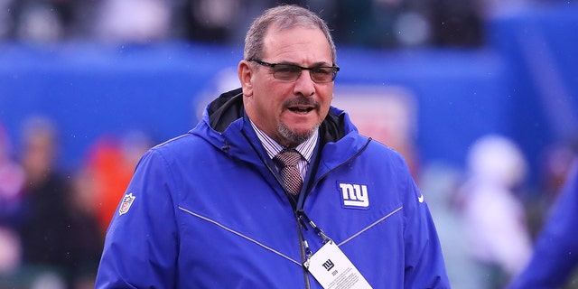 New York Giants general manager Dave Gettleman prior to the National Football League game between the New York Giants and the Philadelphia Eagles on Dec. 29, 2019, at MetLife Stadium in East Rutherford, New Jersey. 