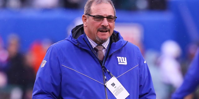 New York Giants general manager Dave Gettleman prior to the National Football League game between the New York Giants and the Philadelphia Eagles on December 29, 2019 at MetLife Stadium in East Rutherford, NJ.