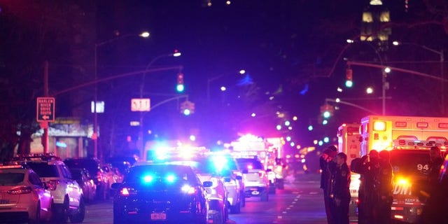 A procession carrying the body of the police officer that was fatally shot on Jan. 21. (Christopher Sadowski)