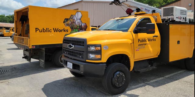 Workers from Lewiston Public Works were credited for their quick actions and possibly saving the man's life.