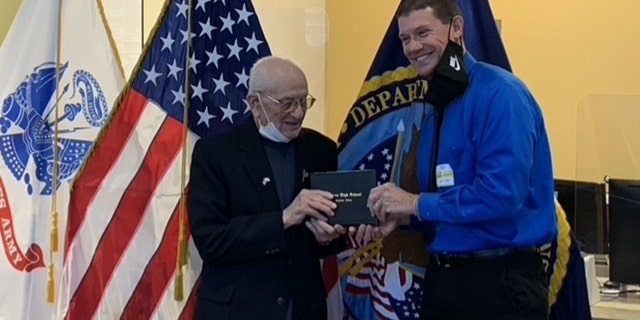 Letterer even drove down to Texas from Iowa to present Huisenga with his diploma on Jan. 5.