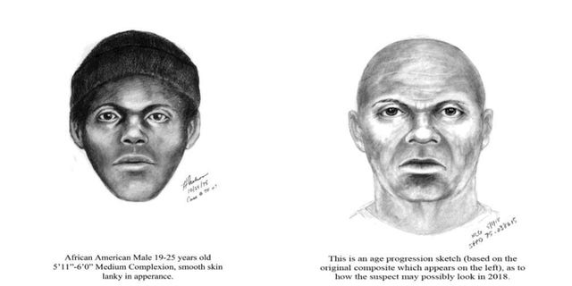 The Doodler, described as a Black male between 19 and 25 years old, attacked White, gay men in the 1970s.  (SFPD)