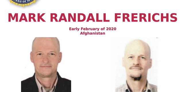 A notice from the FBI offering a reward of up to $5 million for information leading to Mark Frerichs' location, recovery, and return. 