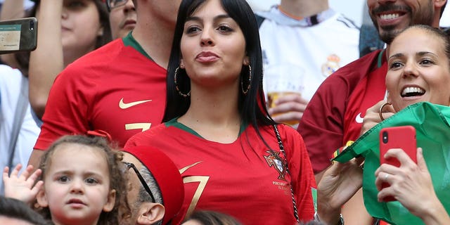Rodriguez during the 2018 FIFA World Cup Russia group B match between Portugal and Morocco at Luzhniki Stadium on June 20, 2018, in Moscow, Russia. The couple, who have one child together, Alana Martina, announced they were expecting twins in October. 