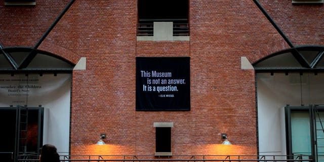 People visit the U.S. Holocaust Memorial Museum in Washington, D.C., on Feb. 26, 2020. (ERIC BARADAT/AFP via Getty Images)