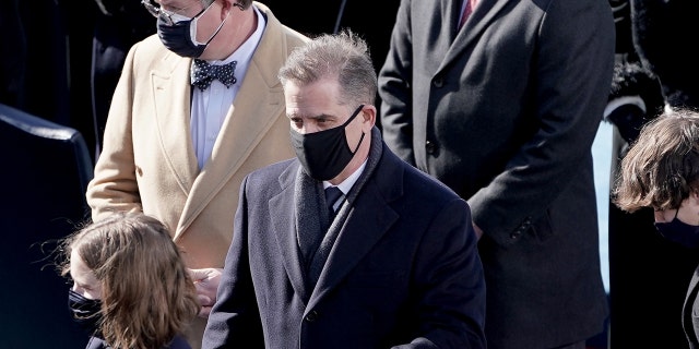 Hunter Biden, son of U.S. President Joe Biden, during the 59th presidential inauguration in Washington, D.C., U.S., on Wednesday, Jan. 20, 2021. 