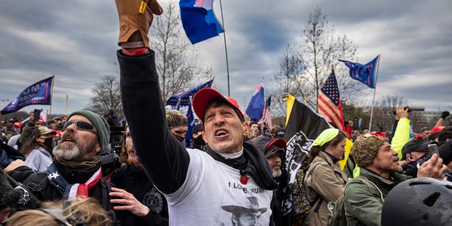 Trump supporters clash with police and security forces on Jan. 6, 2021.