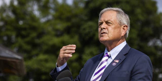Rep. Ralph Norman, a Republican from South Carolina, speaks during a news conference outside the U.S. Capitol in Washington, D.C., on Thursday, July 1, 2021.