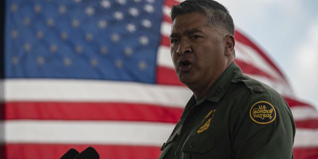 Raul Ortiz, deputy chief of U.S. Border Patrol, speaks during a new conference in Brownsville, Texas, U.S., on Thursday, Aug. 12, 2021.
