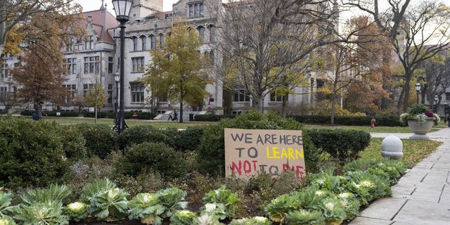 The University of Chicago campus in 2021. (E. Jason Wambsgans/Chicago Tribune/Tribune News Service via Getty Images)