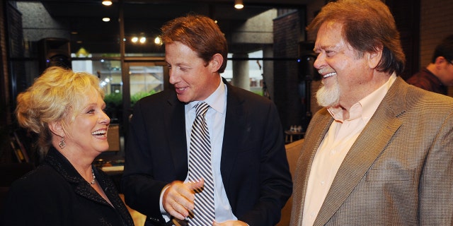 Recording Artist Connie Smith, BMI's Clay Bradley and Songwriter Dallas Frazier during Sugar Hill Records' "Long Line of Heartaches" Reception With Connie Smith on Sept. 8, 2011, at the BMI offices in Nashville, Tennessee. 