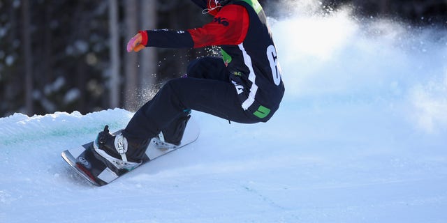 Brenna Huckaby competes in Breckenridge, Colorado.  