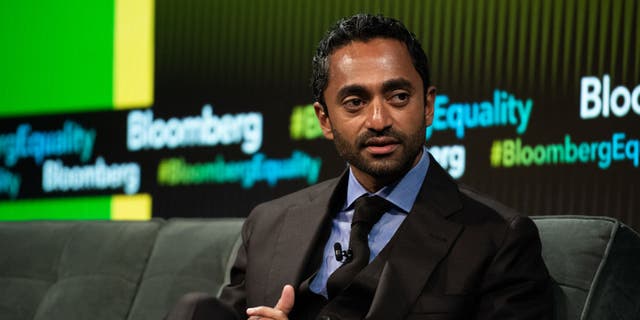 Chamath Palihapitiya takes part in the Bloomberg Business of Equality conference in New York on May 8, 2018.