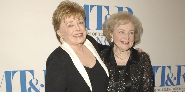 Rue McClanahan and Betty White during William S. Paley Television Festival - ‘The Golden Girls’ at Directors Guild in Los Angeles, California, United States.