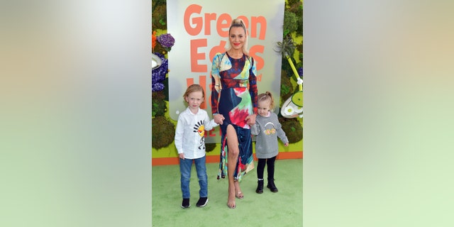 Dorit Kemsley and her children attend the premiere of Netflix's "Green Eggs and Ham" at Hollywood American Legion Nov. 3, 2019, in Los Angeles.