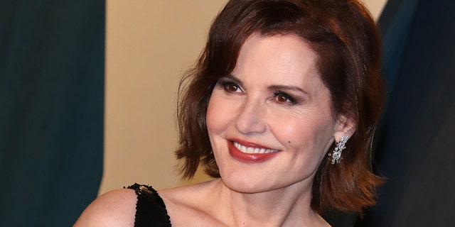 Geena Davis attends the 2020 Vanity Fair Oscar Party at Wallis Annenberg Center for the Performing Arts on February 09, 2020 in Beverly Hills, California.