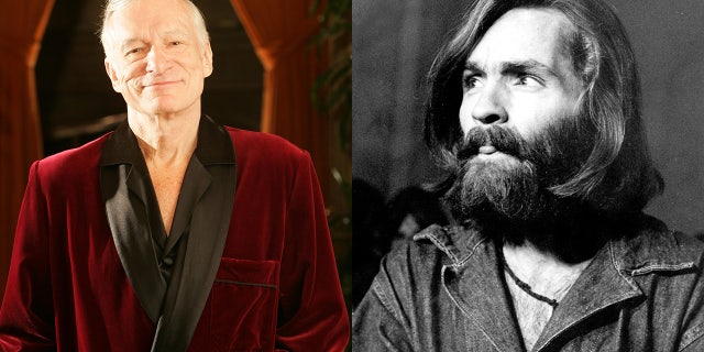 According to 'Secrets of Playboy,' Hugh Hefner (left) allegedly had a fascination with Charles Manson (right).