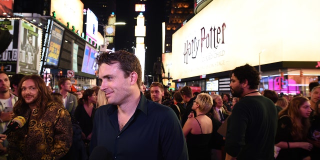 James Snyder is interviewed during the "Harry Potter" Times Square Takeover on Sept. 5, 2019, in New York City.