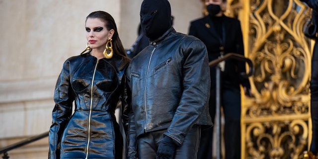 Kanye West and Julia Fox are seen in Paris on Jan. 24.