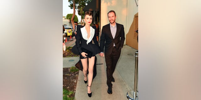 Lily Collins's husband, Charlie McDowell, wished his famous father-in-law a happy birthday.