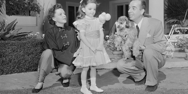 Actress and singer Judy Garland with her husband, director Vincente Minnelli, and their daughter Liza Minnelli.