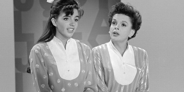 Liza Minnelli is seen here rehearsing with her mom Judy Garland.