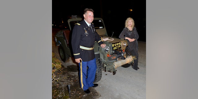 Loretta Swit and Retired Colonel Gerald Timoney attend The 30th Annual Fort Lauderdale International Film Festival Salute to Veterans Day M.A.S.H Party Nov. 11, 2015, in Fort Lauderdale, Fla.