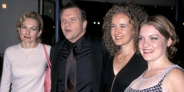 Meat Loaf and his family during "Fight Club" Los Angeles Premiere at Mann's Village Theater in Westwood, California, United States.
