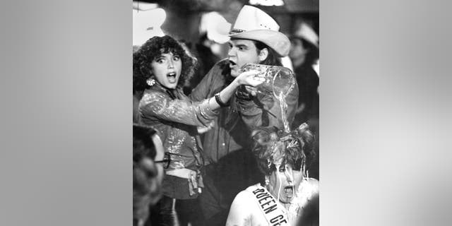 Actress Kaki Hunter and actor Meat Loaf on set of the United Artist movie ‘Roadie’ in 1980.