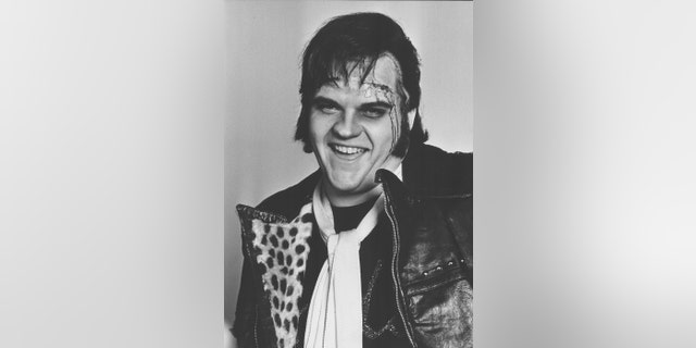 Promotional headshot of actor and musician Meat Loaf, as he appears in the movie 'The Rocky Horror Picture Show', 1975. 