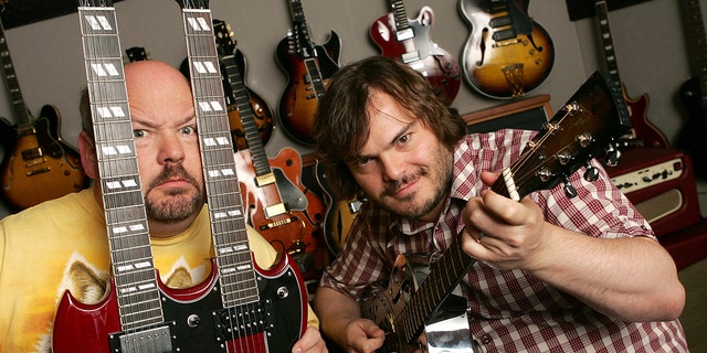 Actors Jack Black (right) and Kyle Gass played rock stars in the comedy film ‘Tenacious D: The Pick of Destiny’.