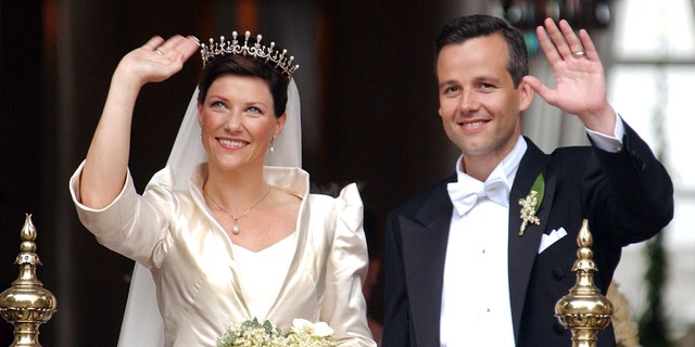 Wedding of Princess Martha Louise and Ari Behn in Trondheim, Norway on May 24, 2002.
