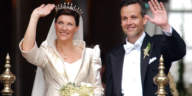 Wedding of Princess Martha Louise and Ari Behn in Trondheim, Norway on May 24, 2002.