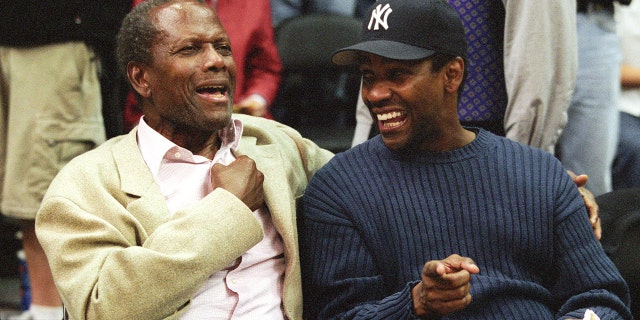 Sidney Poitier and Denzel Washington.