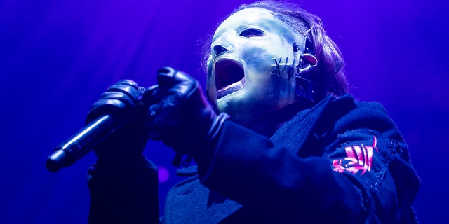 Corey Taylor of Slipknot performs in concert at the Ericsson Globe Arena Feb. 21, 2020, in Stockholm, Svezia.