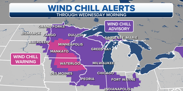 Midwest wind chill alerts